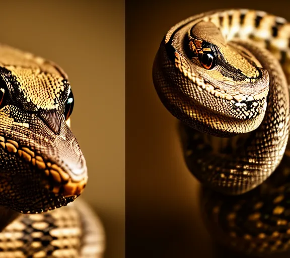 Image similar to a portrait of bearded snake. intricate. lifelike. soft light. sony a 7 r iv 5 5 mm. cinematic post - processing