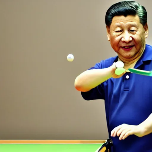 Image similar to xi jinping playing tabletennis