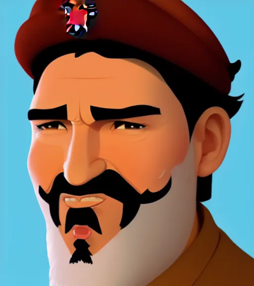 Image similar to face icon stylized justin trudeau as fidel castro, loftis, cory behance hd by jesper ejsing, by rhads, makoto shinkai and lois van baarle, ilya kuvshinov, rossdraws global illumination