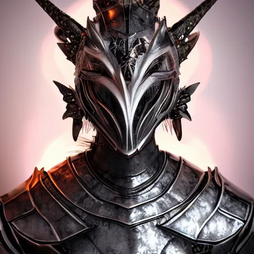 Image similar to highly detailed realistic stunning close up shot of a beautiful anthropomorphic female knight but as a hot dragon, doing a majestic pose, well designed female dragon head, armor made of steel, sharp claws, HD octane render, epic cinematography, fantasy, Artstation, Deviantart, Furaffinity