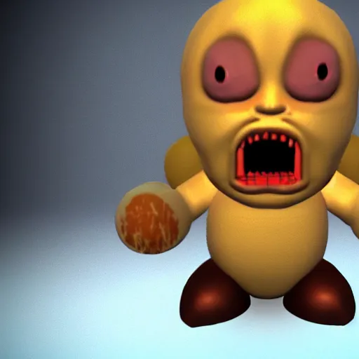 Prompt: 3d render of Isaac from the videogame 'The Binding of Isaac'