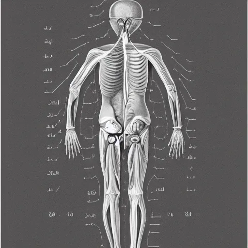 Image similar to anatomical drawing of the number 1 0 0