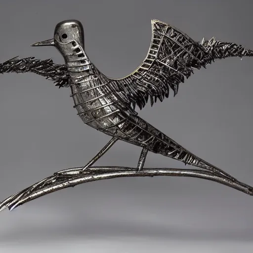 Image similar to metal bird sculpture by christian funnell