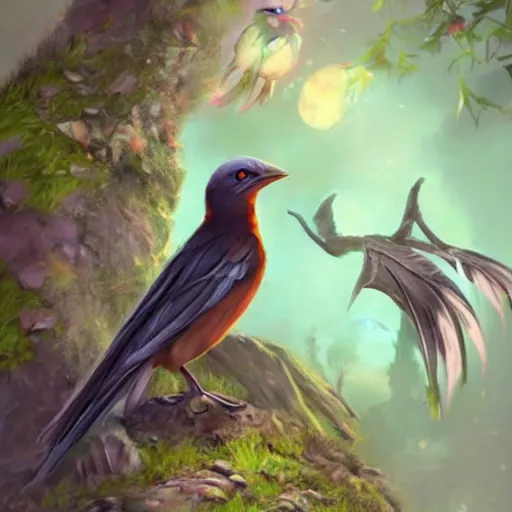 Prompt: the cutest bird, fantasy art, unreal engine