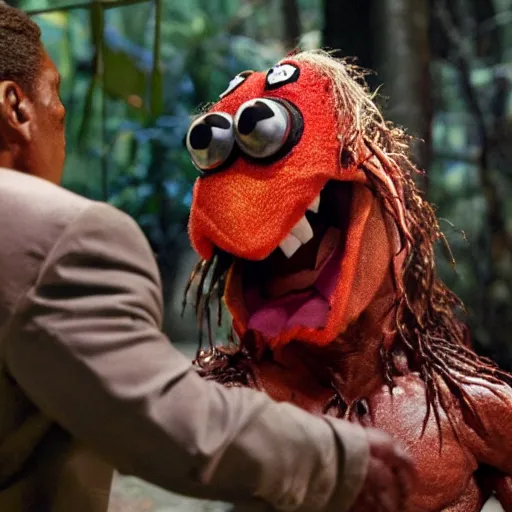 The Predator staring the The Muppets and Arnold | Stable Diffusion