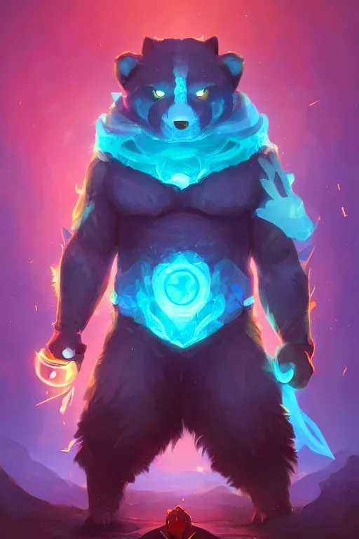 Prompt: volibear league of legends wild rift hero champions arcane magic digital painting bioluminance alena aenami artworks in 4 k design by lois van baarle by sung choi by john kirby artgerm style pascal blanche and magali villeneuve mage fighter assassin