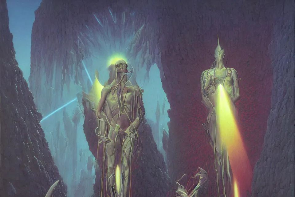 Image similar to divine light, wayne barlowe.