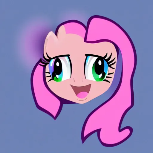 Image similar to Pinkie Pie, drawn by professional brony artist, show-accurate, vector graphics