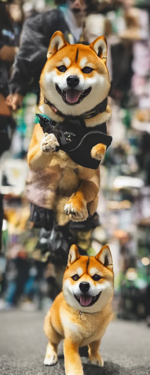 Image similar to a fantasy character with a cute shiba inu head and the incredible hulk body ， cinematic ， unreal 5 ， photography ， 5 5 mm ， aperture f 1. 4