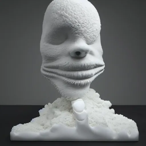 Image similar to a tooth sculpturein in daniel arsham style