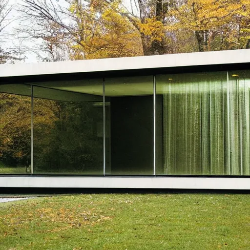 Image similar to house designed by ludwig mies van der rohe