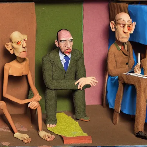 Prompt: critical race theory claymation by otto dix, hyperrealistic, aesthetic, masterpiece