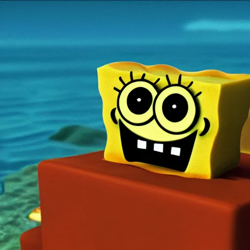 Prompt: Sponge Bob, Cinematic, 35mm, photorealism