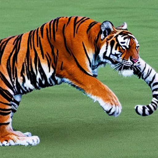 Image similar to photo of tiger dancing