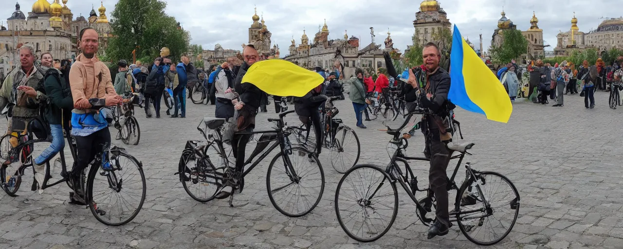 Prompt: ukrainian rides across europe
