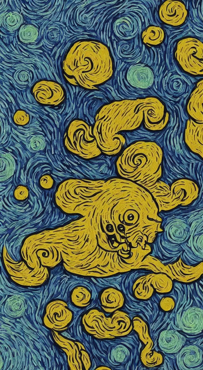 Image similar to Vincent Van Gogh style, the Mandalorian,