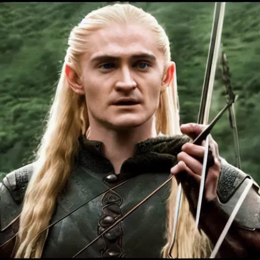 Prompt: legolas playing guitar, movie trailer, 4k