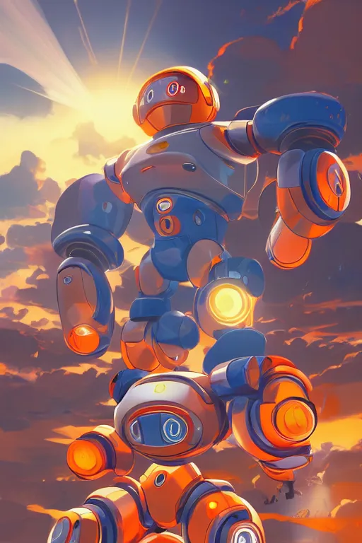 Image similar to metabots medabots medarotto medarot robot minimalist comics, behance hd by jesper ejsing, by rhads, makoto shinkai and lois van baarle, ilya kuvshinov, rossdraws global illumination ray tracing hdr radiating a glowing aura