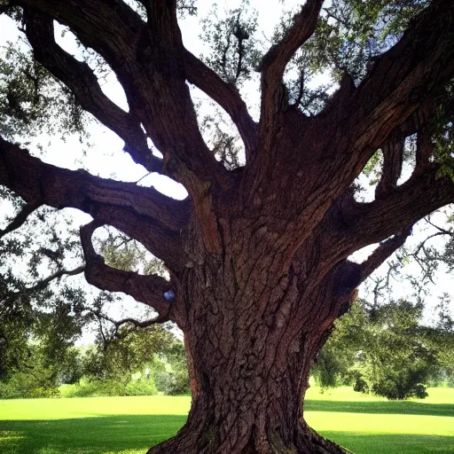 Prompt: oak tree growing out of a heart