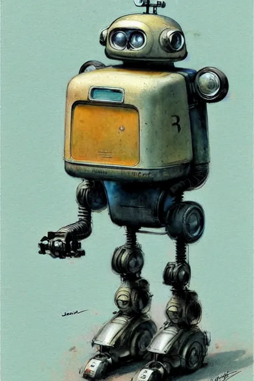 Prompt: ( ( ( ( ( 1 9 5 0 s retro future android robot delivery truck. muted colors., ) ) ) ) ) by jean - baptiste monge,!!!!!!!!!!!!!!!!!!!!!!!!!