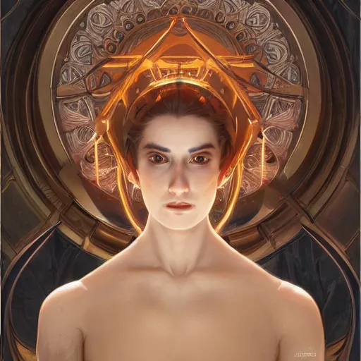 Image similar to symmetry!! intense portrait of broli, intricate, elegant, highly detailed, my rendition, digital painting, artstation, concept art, smooth, sharp focus, illustration, art by artgerm and greg rutkowski and alphonse mucha