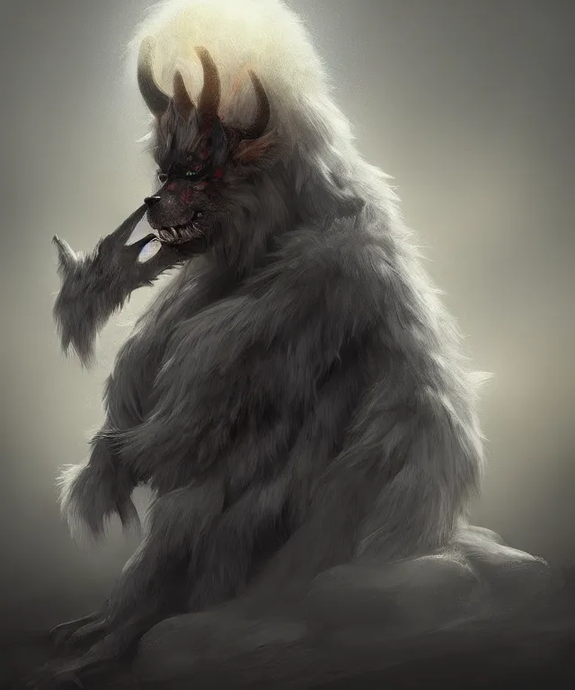 Prompt: a mythical creature covered in fur and spitting caustic acid, fantasy, elegant, digital painting, artstation, concept art, matte, sharp focus, illustration, art by nick sullo