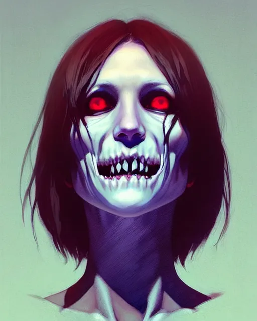 Prompt: dead inside ghoul 1 0 0 0 - 7 zxc!!!, fine - face, audrey plaza, realistic shaded perfect face, fine details. anime. realistic shaded lighting poster by ilya kuvshinov, magali villeneuve, artgerm, jeremy lipkin and michael garmash and rob rey