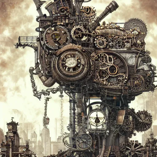 Image similar to steampunk, hyper detailed