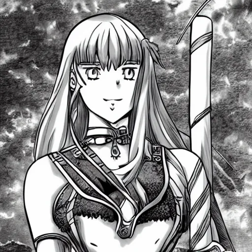 Prompt: xena the warrior princess as anime character, manga