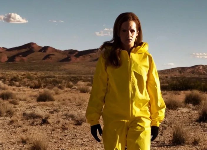 Prompt: film still of amanda de santa in breaking bad tv show, 8 k