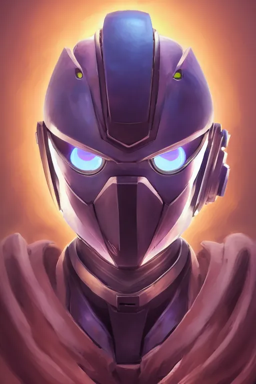 Image similar to epic mask helmet robot ninja portrait stylized as fornite style game design fanart by concept artist gervasio canda, behance hd by jesper ejsing, by rhads, makoto shinkai and lois van baarle, ilya kuvshinov, rossdraws global illumination radiating a glowing aura global illumination ray tracing hdr render in unreal engine 5