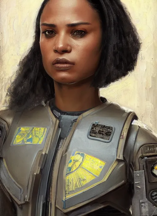 Sgt. Sophia Igwe. Strong cyberpunk female USN Assault | Stable ...