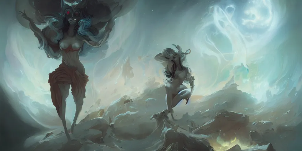 Image similar to latent space by peter mohrbacher