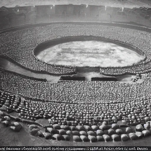 Image similar to the arena of the ancient circus , shining with thousands of candles