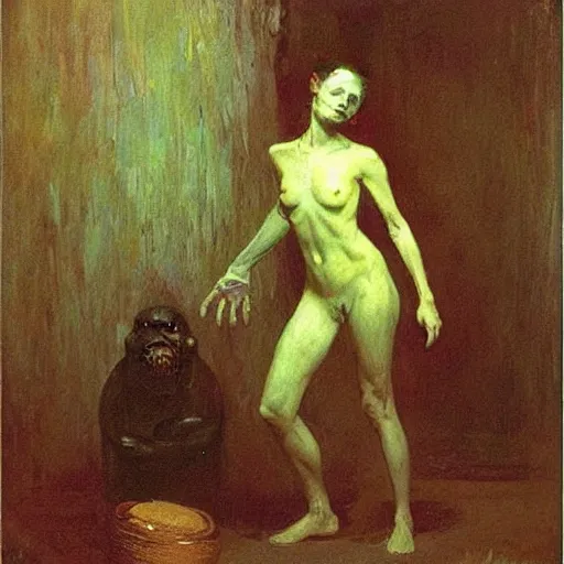 Image similar to alien by ilya repin