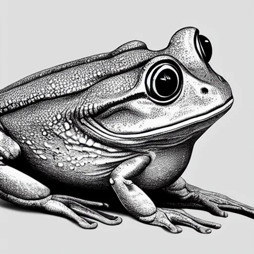 Image similar to full page antique lithograph anathomy of intelligent humanoid frog-like creature godotr, White background, art print, clean brush stroke, realistic highly detailed, 8k post-processing highly detailed, rendered by octane engine, esty