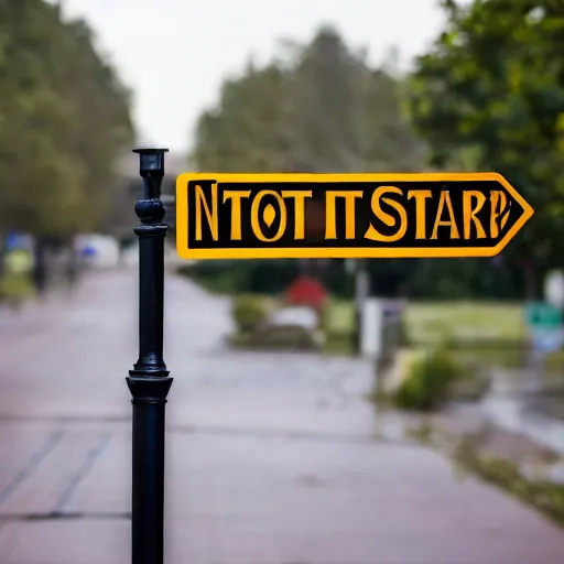 Prompt: A street sign that says Not A Sign