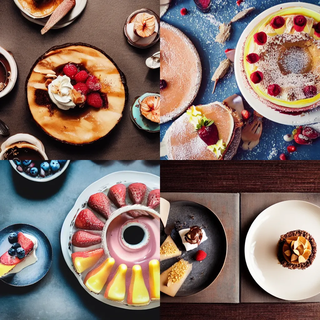 Prompt: the most delicious dessert, food photography