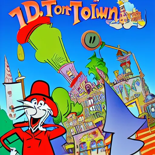 Image similar to toon town by dr. seuss