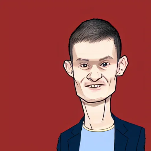 Image similar to vitalik buterin as wojack animation