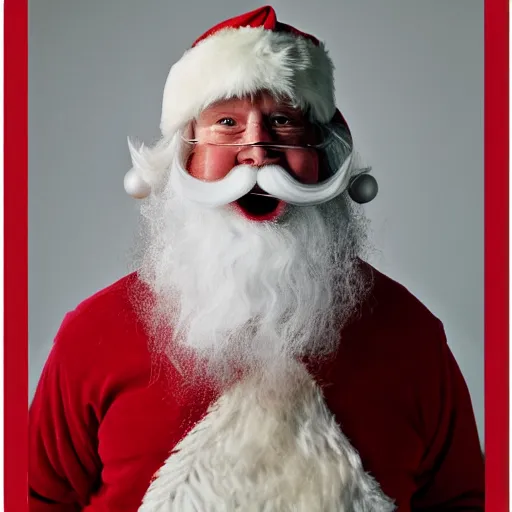 Image similar to santa claus wearing a viking helmet