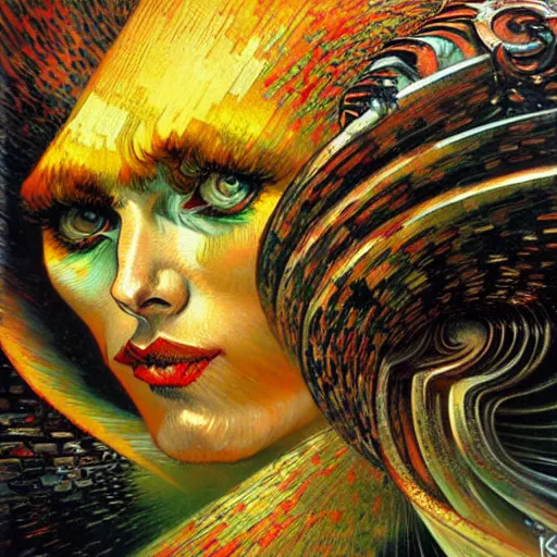 Image similar to Divine Chaos Engine by Karol Bak and Vincent Van Gogh