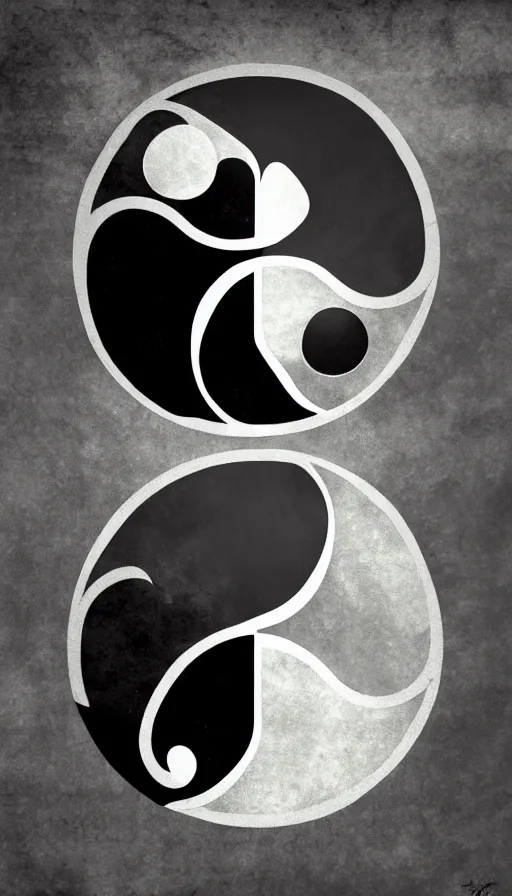 Image similar to Abstract representation of ying Yang concept, from Starcraft