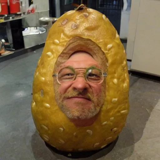 Prompt: gordon freeman as a jacket potato