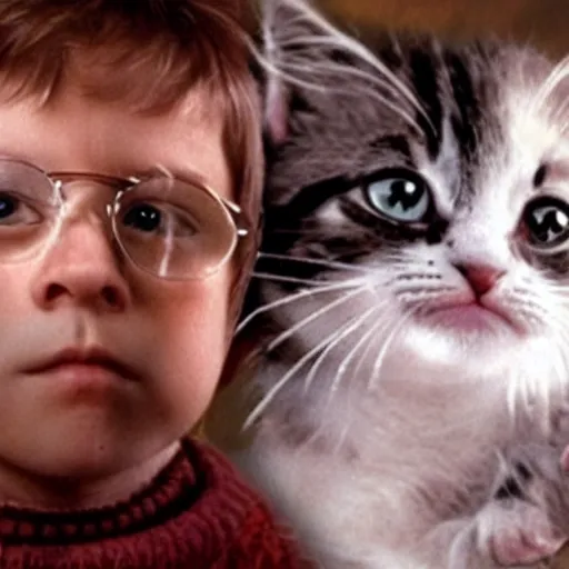 Image similar to Kitten Potter and the Philosopher's Stone,