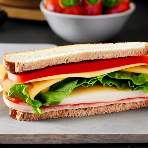 Prompt: sandwich sandwich, cookbook photo