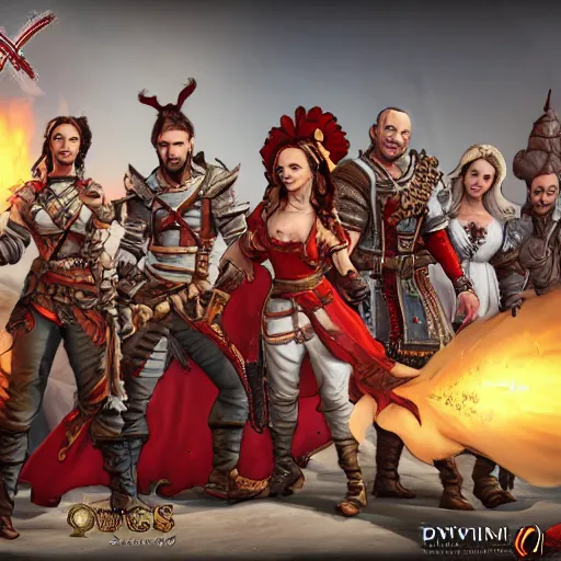 Image similar to divinity original sin 2, div os 2, div 2, group chat icon