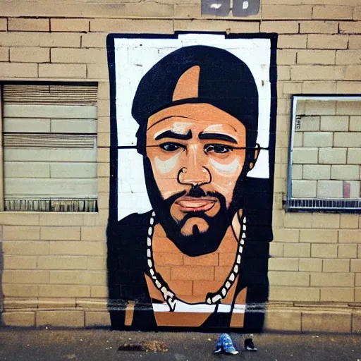 Image similar to street art hip hop gangsta jesus