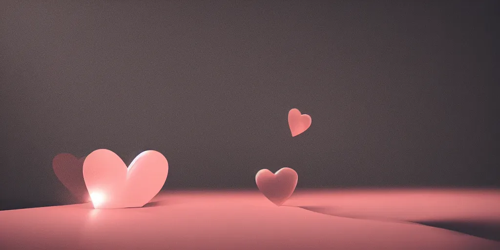 Prompt: rose gold heart dripping liquid against a deep black background, octane render, v-ray, 8k