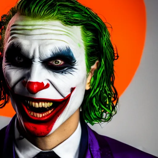 Prompt: xqc as the joker, 4k, high detail, high-resolution photograph